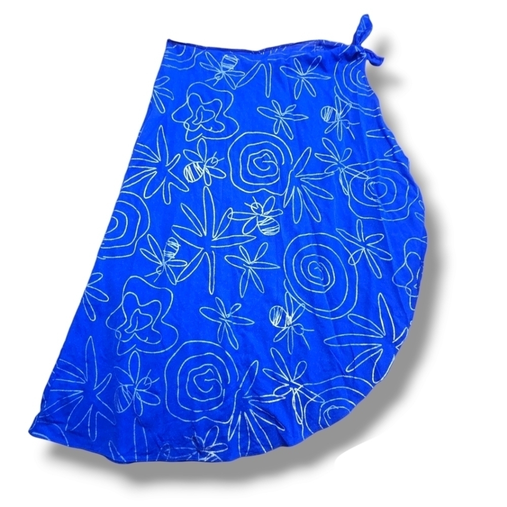 Oscar de la Renta Blue and White Swim Coverup, class,style. Elegance